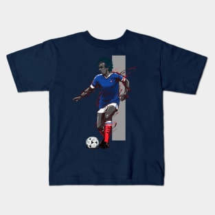 Football Legends Michel Platini France Kids T-Shirt